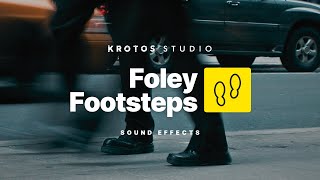 Foley Footsteps Sound Effect  100 Royalty Free  No Copyright [upl. by Kelula]