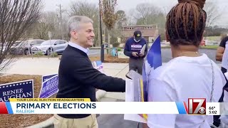 Josh Stein visits the polls on Super Tuesday [upl. by Anele]