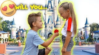 KIDS ADORABLE FUTURE PROPOSAL 😍Caspian Surprises Peyton with a Big Question [upl. by Caren]