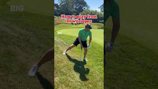 How to play from downslopes  Golf [upl. by Rednasyl]