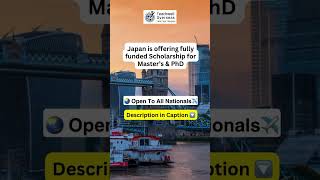 Honjo Foundation Scholarship 2025  Fully Funded Study in Japan studyabroadquot [upl. by Noiwtna674]