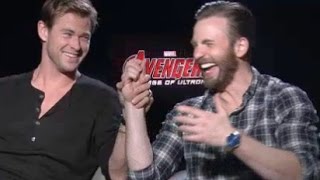 Chris Hemsworth amp Chris Evans Debate Whos Sexier [upl. by Nelag]