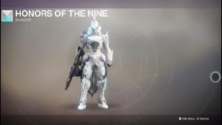 Destiny 2 Titan with Virtuous Ornaments and Honors of the Nine Shader [upl. by Nagek]