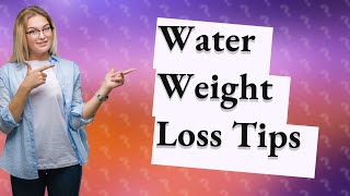 Can you lose 1kg of water weight [upl. by Reywas186]