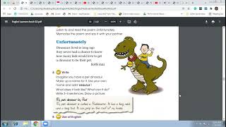 G3  English  Unit 6  Lesson 3  Describing dinosaurs Part 2 [upl. by Nayllij]