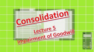 Consolidation  Lecture 5  Impairment of Goodwill [upl. by Laura]