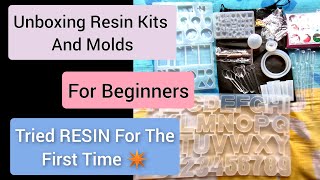 Unboxing RESIN KITS and Molds  Amazon India  For Beginners  First Experience  Review [upl. by Rask821]