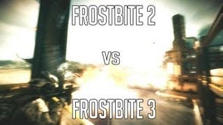 Frostbite 2 vs Frostbite 3 BF3 amp BF4 trailer Comparison [upl. by Dennard]