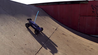 Traxxas 116 ERevo  Skatepark and OffRoad Action [upl. by Oicnoel724]