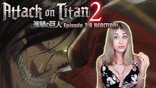 EREN VS ARMORED TITAN ATTACK ON TITAN 2x07 amp 2x08 REACTION [upl. by Dnanidref]