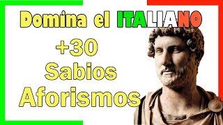 👉 34 Proverbios y aforismos ITALIANOS más sabios  Aprende italiano Mientras Duermes [upl. by Atauqal]