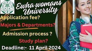 Ewha Womans University South Korea Admission Process [upl. by Luise387]