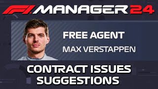 Contracts  Suggestions and Constructive Criticism  F1 Manager 24 [upl. by Verneuil]