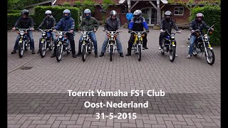 Compilatie toerrit 3152015 Yamaha FS1 Club OostNederland [upl. by Nollad318]