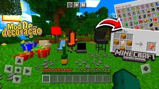 🦊COMO TER MOD DE DECORAÇÃO PARA MINECRAFT PE🦊 [upl. by Mosi]