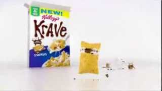 TV Spot  Kelloggs Krave  Breakfast Cereal  SMores [upl. by Zebe]