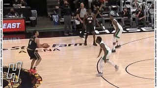 Danilo Gallinari Nails Crazy BacktoBack Logo Threes  Celtics vs Hawks  February 24 2021 [upl. by Elleiad]