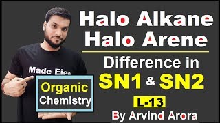 Difference in SN1 amp SN2  Halo Alkane Halo Arenes  Organic Chemistry  NEET JEE AIIMSL14 [upl. by Godden]