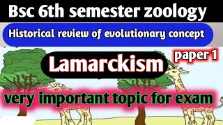 Historical review of evolutionary concept lamarckism Lamarckism bsc 6th semlamarckism darwinism [upl. by Croteau]