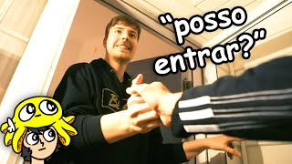 bati na porta do mr beast pra tentar entrar na casa dele [upl. by Zel]