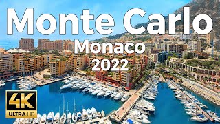 Monte Carlo 2022 Monaco Walking Tour 4k Ultra HD 60fps – With Captions [upl. by Eselrahc791]