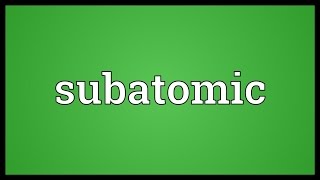 Subatomic Meaning [upl. by Yellat638]