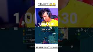 DAY 35 CAMPER VS NEON X PAWAN short shortvideo bgmi [upl. by Etnuad]