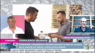 Hablamos de los quotcerrajerosquot abusivos y de sus prácticas denunciables en Canal Sur [upl. by Kentiga]