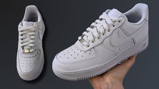 NIKE AIR FORCE 1 STANDARD LACING  Nike AF1 Original Lacing [upl. by Cicely376]