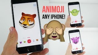 Get Animoji on iPhone iPad IOS 12 No Jailbreak No Computer Alternative app [upl. by Ahsieat]