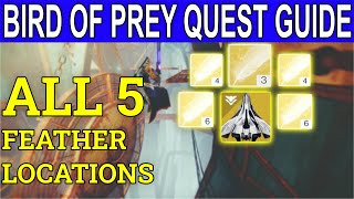 Bird Of Prey Quest Full Guide amp ALL 5 Feather Locations Destiny 2 Beyond Light [upl. by Haletky]