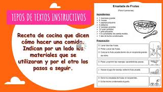 TEXTOS INSTRUCTIVOS3ER GRADO DE PRIMARIA [upl. by Ehcadroj]