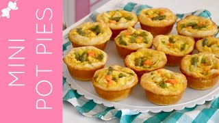 How To Make Mini Chicken Pot Pies in a Cupcake Pan classic amp low fat  Lindsay Ann Bakes [upl. by Aulea125]