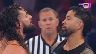 Seth Rollins Vs Jey Uso Por El Título Parte 1  WWE RAW 4 de Diciembre 2023 Español Latino [upl. by Joby]