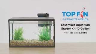 Top Fin Aquarium Fish Tank Essentials Starter Kit Setup  YouTube [upl. by Nhguavahs]