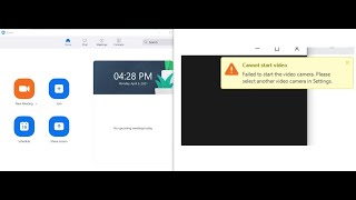 Fix Zoom Camera Not Working Error Cannot Start Video Failed To Start The Video Camera On Windows 10 [upl. by Assenar]
