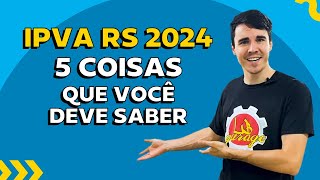 IPVA RS 2024 valores datas e formas de pagamento  ChamaoGringo [upl. by Beckerman]