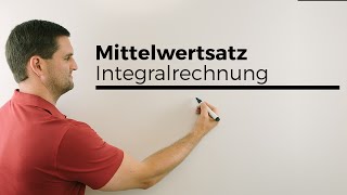 Mittelwertsatz der Integralrechnung Durchschnitt der YWerte  Mathe by Daniel Jung [upl. by Alrad1]