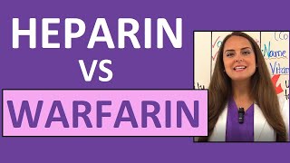 Heparin vs Warfarin Coumadin Nursing Review Anticoagulant Differences [upl. by Inimak]