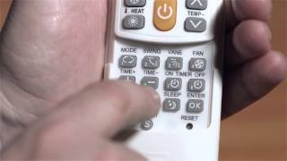 AppliancePro Air Conditioning Universal Remote Control Instructions for manual configuration [upl. by Naples491]