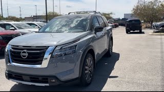 2023 Nissan Pathfinder SL w Premium Boulder Gray w Black Roof [upl. by Zulaledairam]