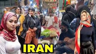 IRAN  Life in the MOST SANCTIONED COUNTRY in the World  Walking In Tehran City Tajrish Bazaar [upl. by Pacien]