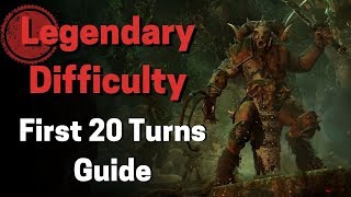 Warhammer II  Legendary Difficulty First 20 Turns Guide  Beastmen [upl. by Lahpos97]