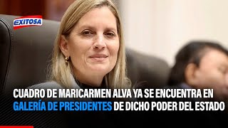 🔴🔵Cuadro de Maricarmen Alva ya se encuentra en galería de presidentes de dicho poder del Estado [upl. by Straub]