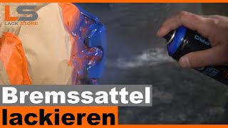 Bremssattel mit Spraydose lackieren  DIY Anleitung  LACKSTORE [upl. by Aurelio]