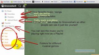 How to use Grooveshark Free online music player [upl. by Viradis]