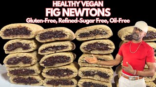 Best Healthy Vegan FIG NEWTON COOKIES GlutenFree RefinedSugarFree OilFree [upl. by Riesman]