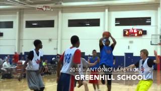 2018 Antonio Lapeyrolerie Texas Hoops Combine [upl. by Lienet]