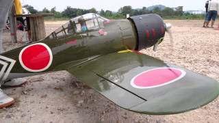 The World Model Mitsubishi A6M Zero 45cc [upl. by Rebel]