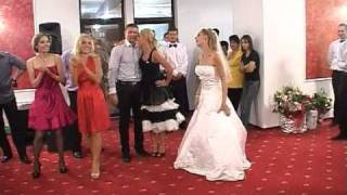 Best funny surprise bride dance  French CanCan [upl. by Aylsworth]